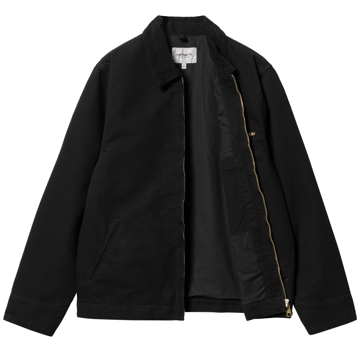 Carhartt WIP Detroit Jacket Black/Black Rinsed | Skatestore