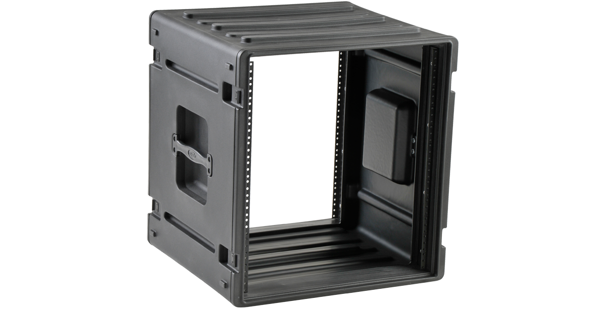 12U Roto Rack Case - Durable Storage | Steel Rails