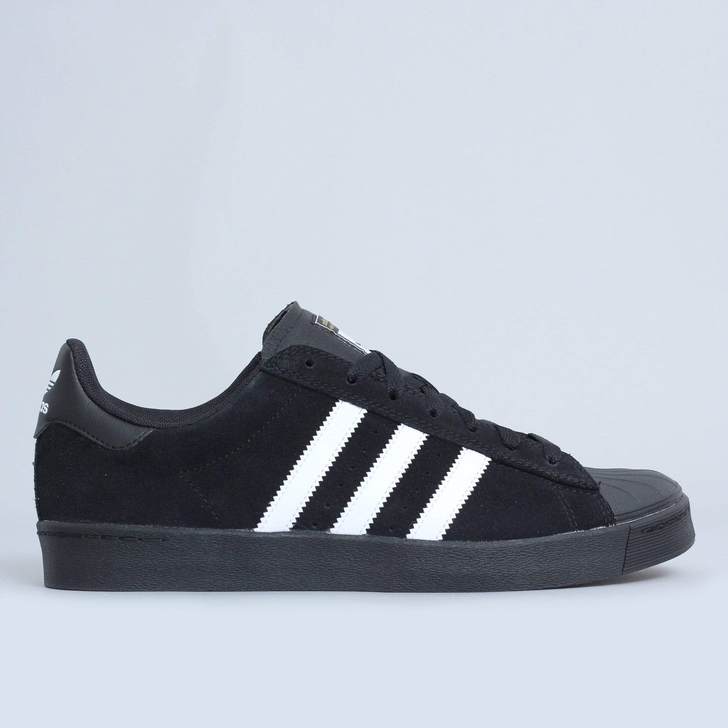 adidas Superstar Vulc Adv Skate Shoes - Black / White / Black