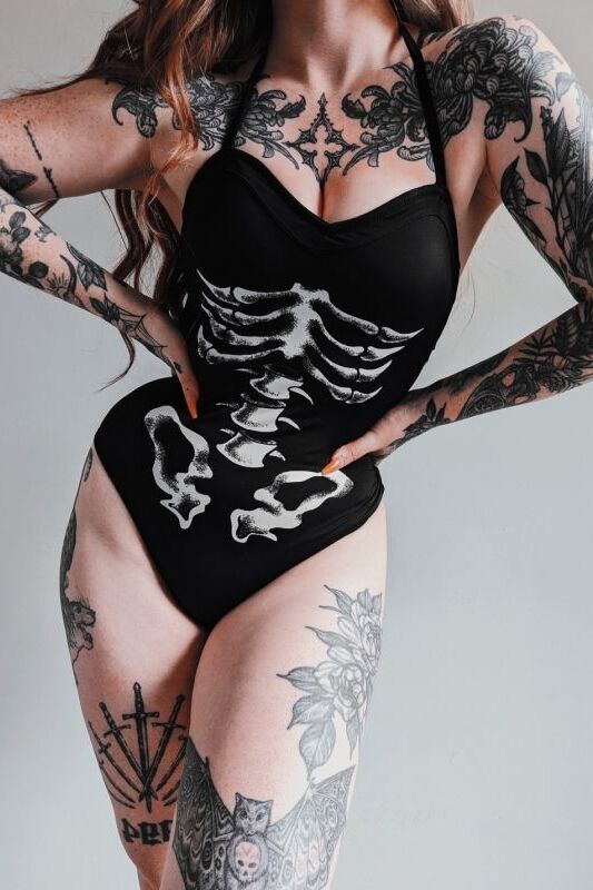 SHOW YOUR BONES SWIMSUIT / 水着【KILL STAR】 | Spider Rock Web