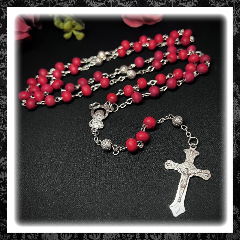 FRAGRANCE BEADS ROSARY NECKLACE / ロザリオネックレス | Spider Rock Web