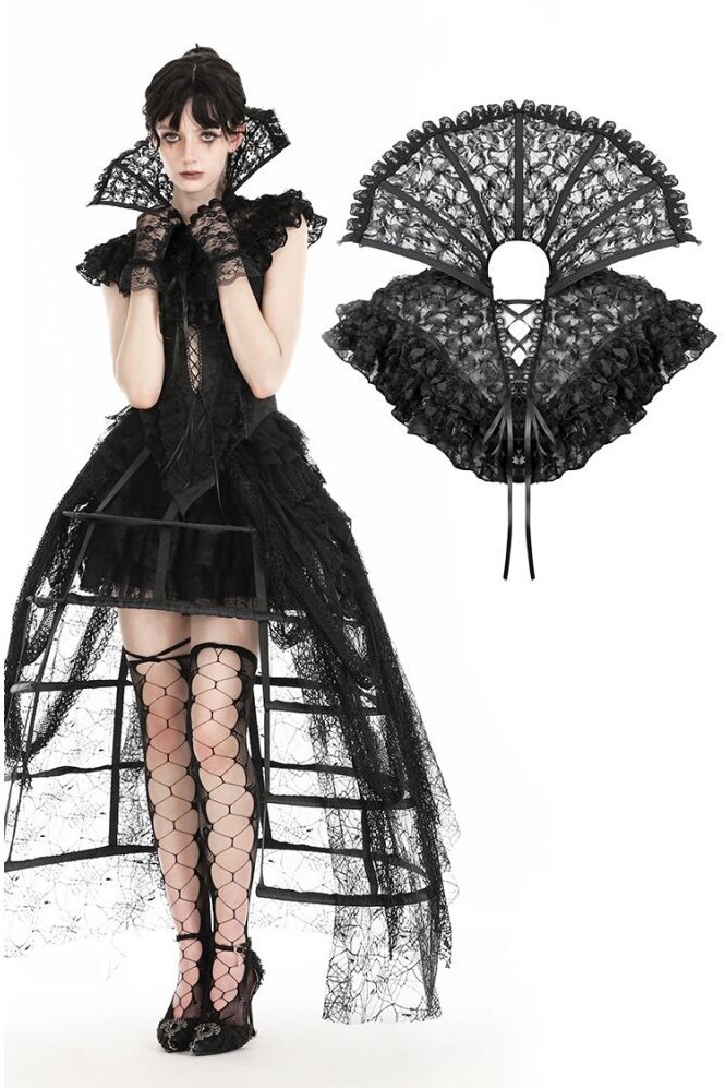 Gothic queen stand-up collar lace cape / ケープ【DARK IN LOVE