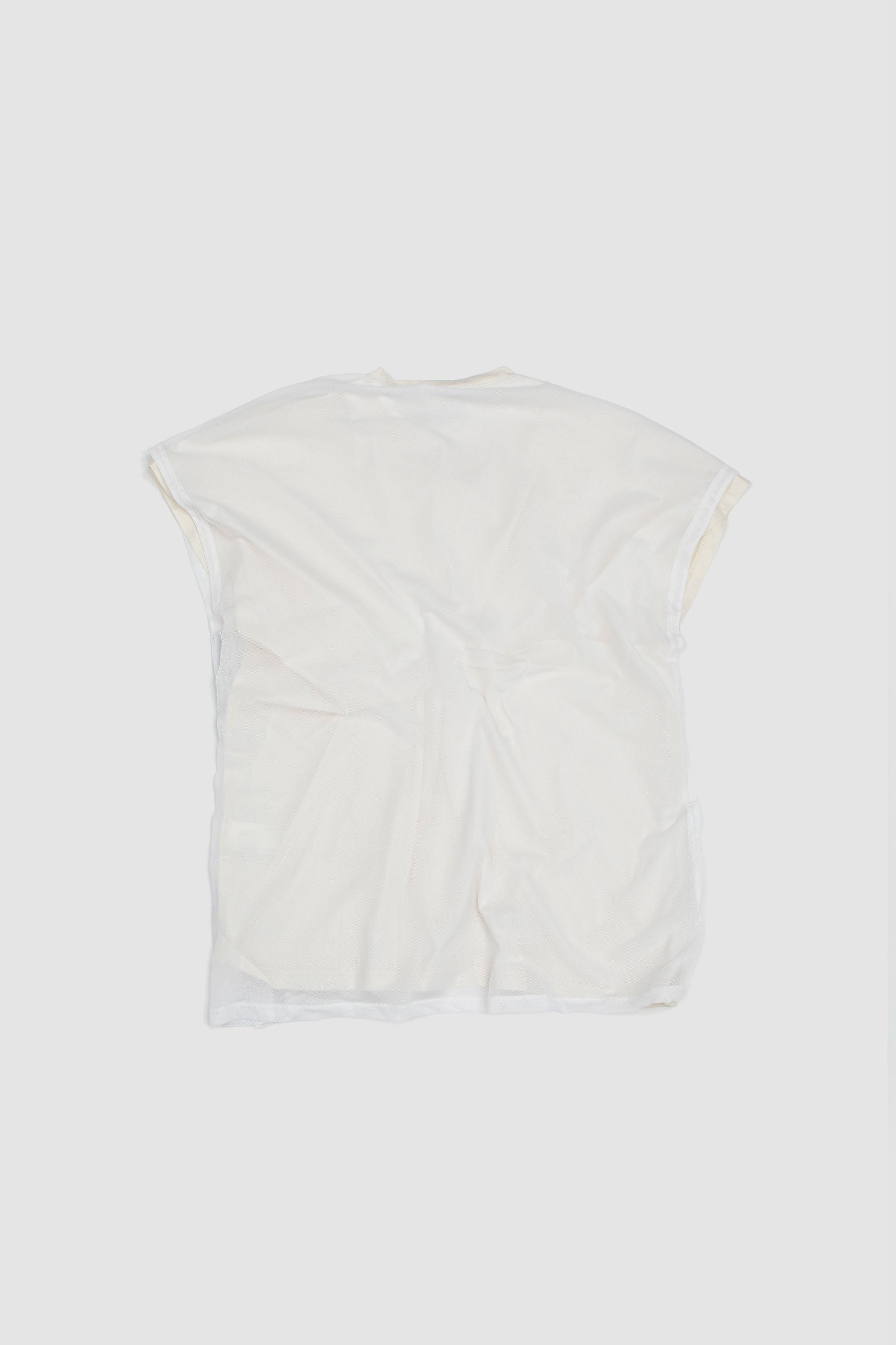 SPORTIVO [Inex mesh sleeveless top off white/ white]