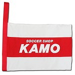 KAMOオリジナル シューズケース 紺×赤×白×白／サッカーショップKAMO