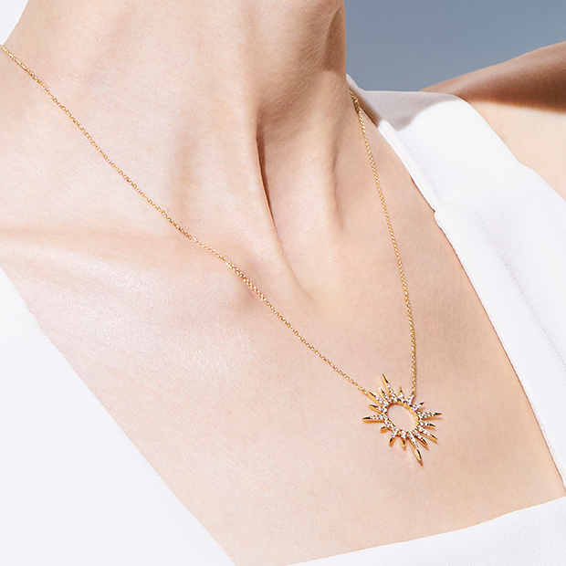 SUNBURST NECKLACE(1ZN1013)K18 ネックレス｜スタージュエリー公式