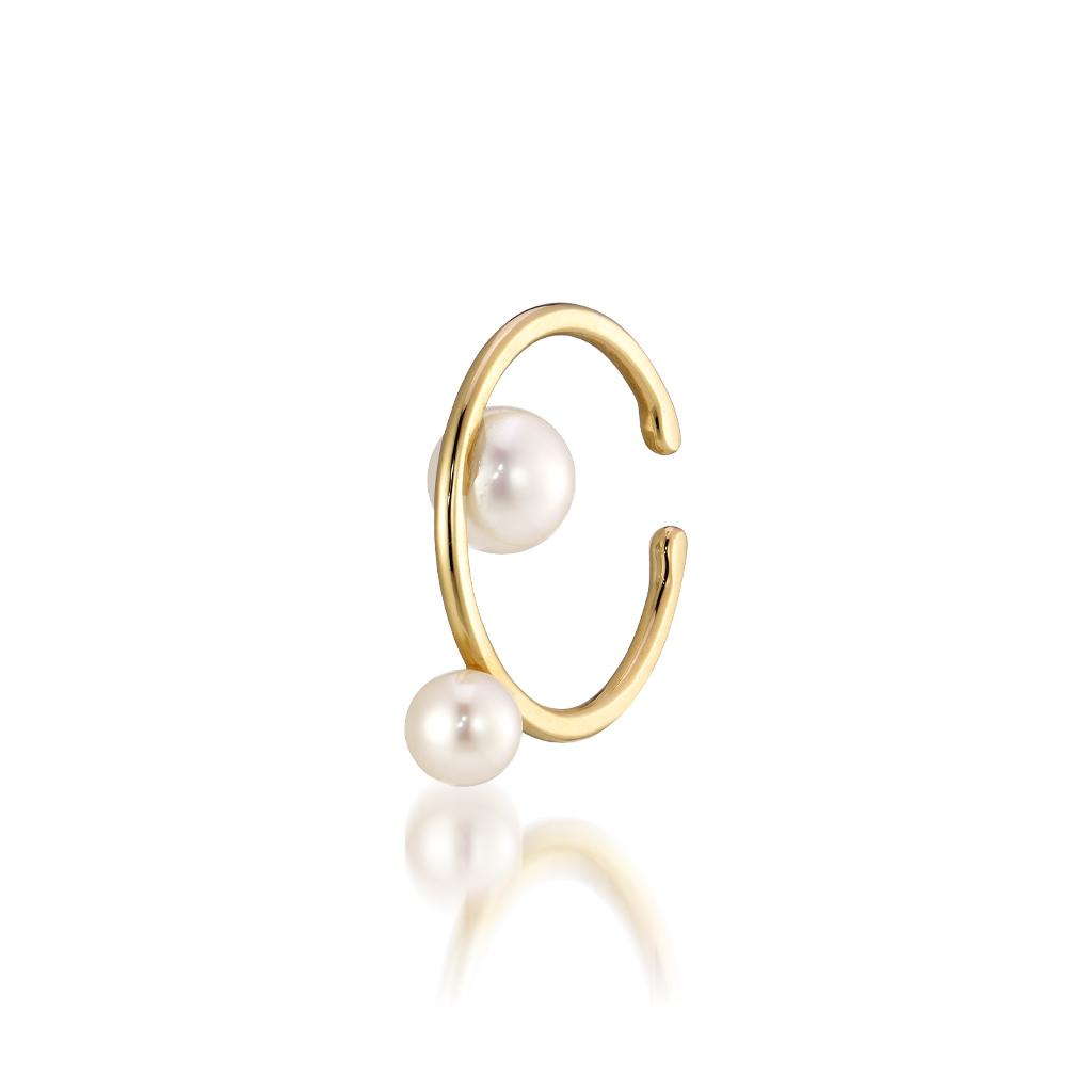 PEARL EAR CUFF(片耳用)(2JE0098)K10 イヤーカフ｜スタージュエリー