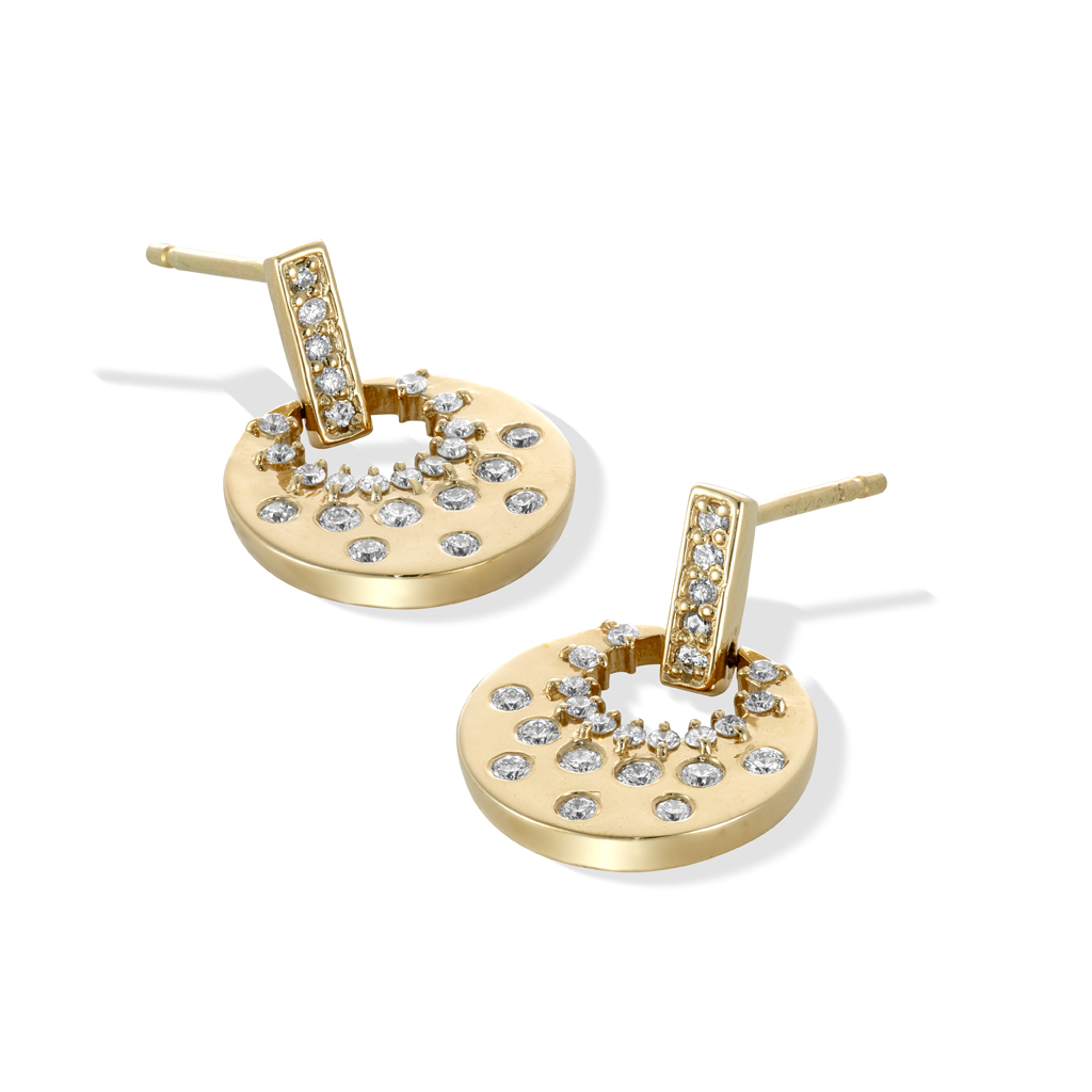 FLOWER MOON PIERCED EARRINGS(1ZP0928)K18 ピアス｜スタージュエリー