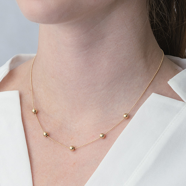 BALL NECKLACE(2JN1119)K10 ネックレス｜スタージュエリー公式