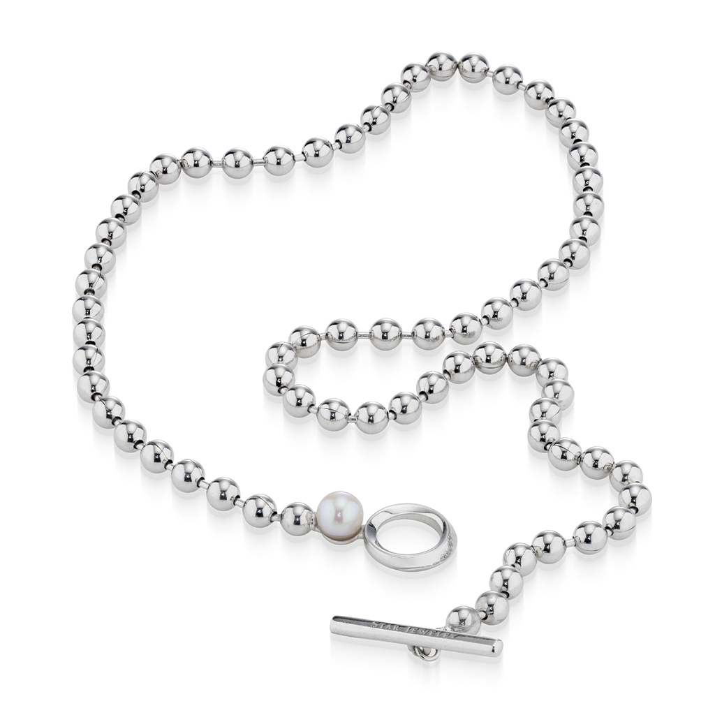 BALL T-BAR NECKLACE(2SN1669)SV925 ネックレス｜スタージュエリー公式