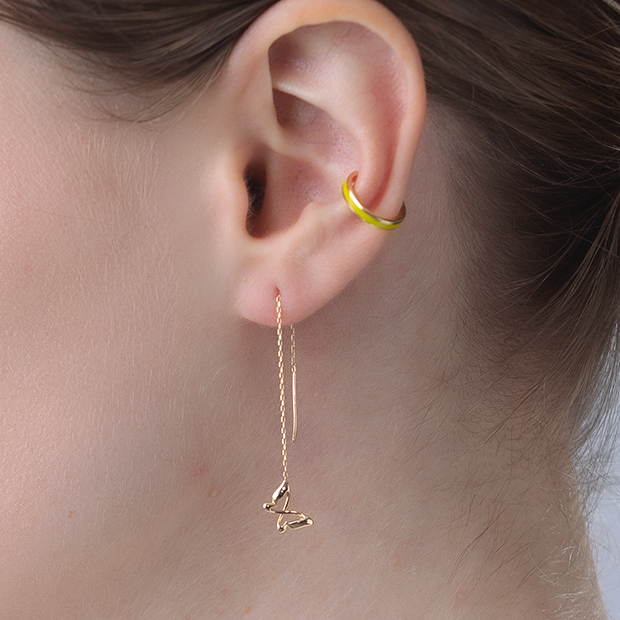 INFINITE BUTTERFLY PIERCED EARRINGS(2JP0979)K10 ピアス｜スター