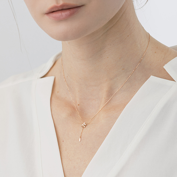 SAKURA2026 NECKLACE (PG)(2JN1174)K10 ネックレス｜スタージュエリー