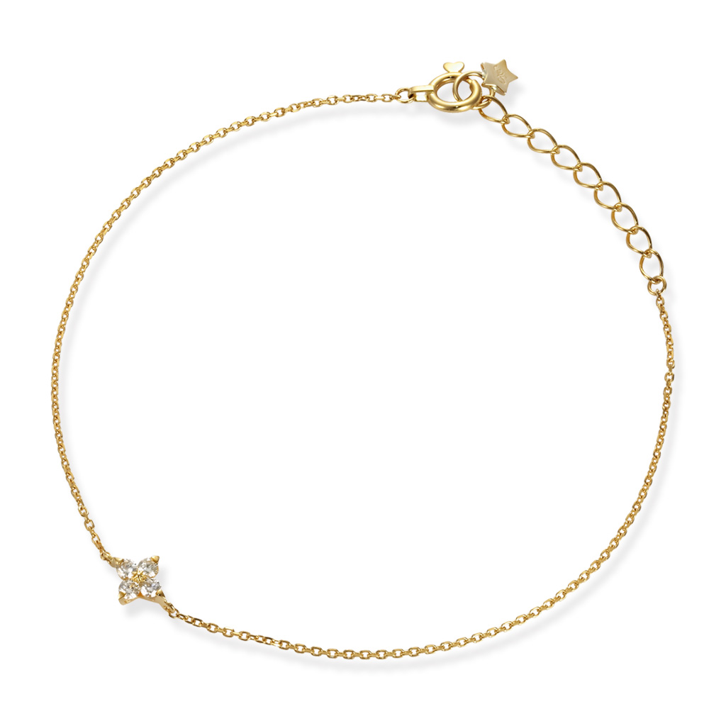 BRIGHTEST STAR DIAMOND BRACELET(2ZU0588)K18 ブレスレット｜スター