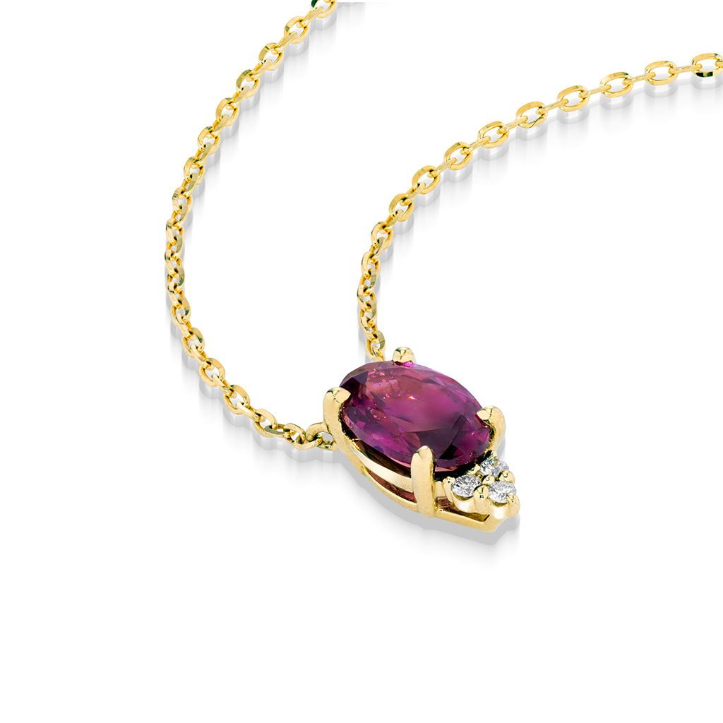 PURPLE GARNET NECKLACE(2ZN2493)K18 ネックレス｜スタージュエリー