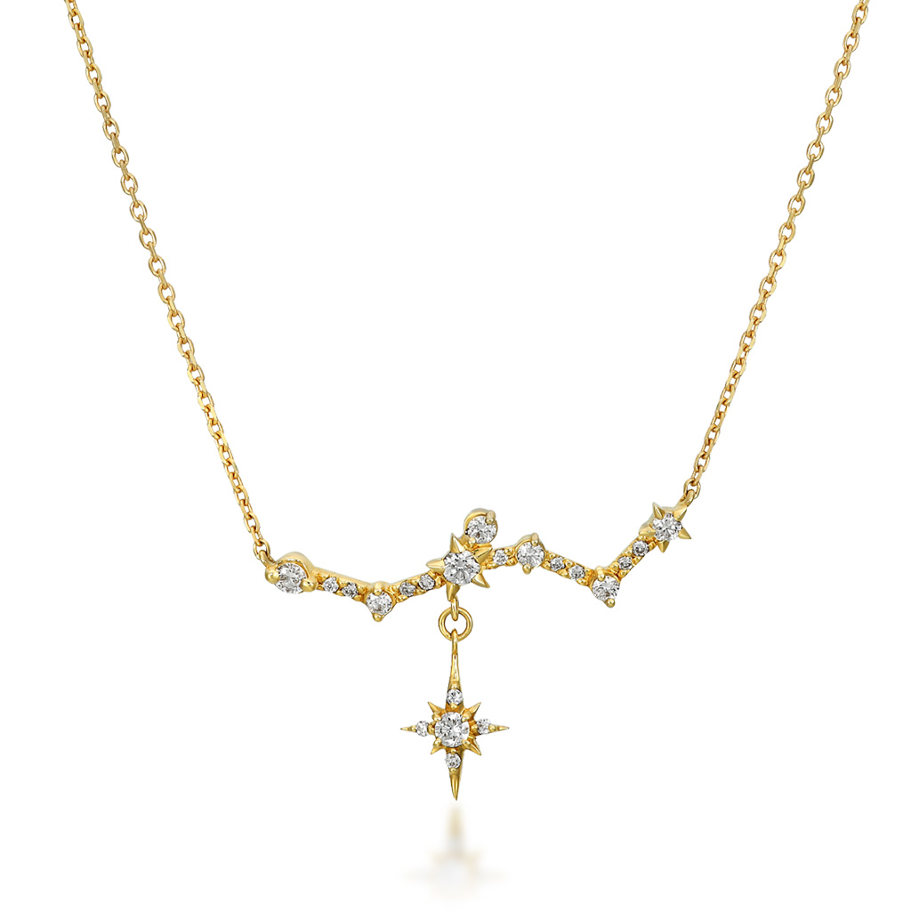 DIAMOND CONSTELLATION NECKLACE(1ZN1062)K18 ネックレス｜スター