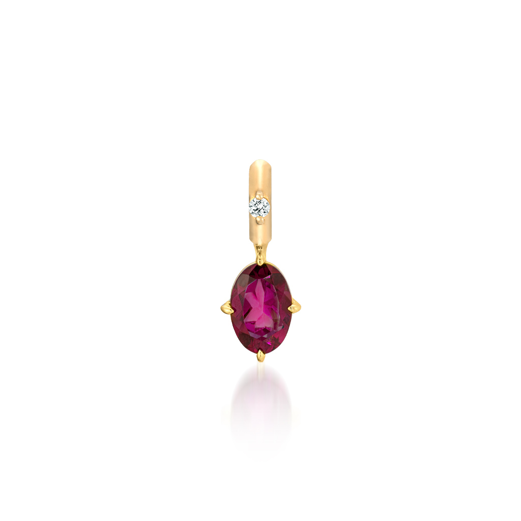 TALISMANIC RHODOLITE GARNET(1月誕生石) CHARM(2JC0084)K10 チャーム