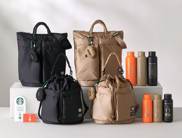 PORTER + STARBUCKS®」“マイボトルともっとお出かけしたくなる