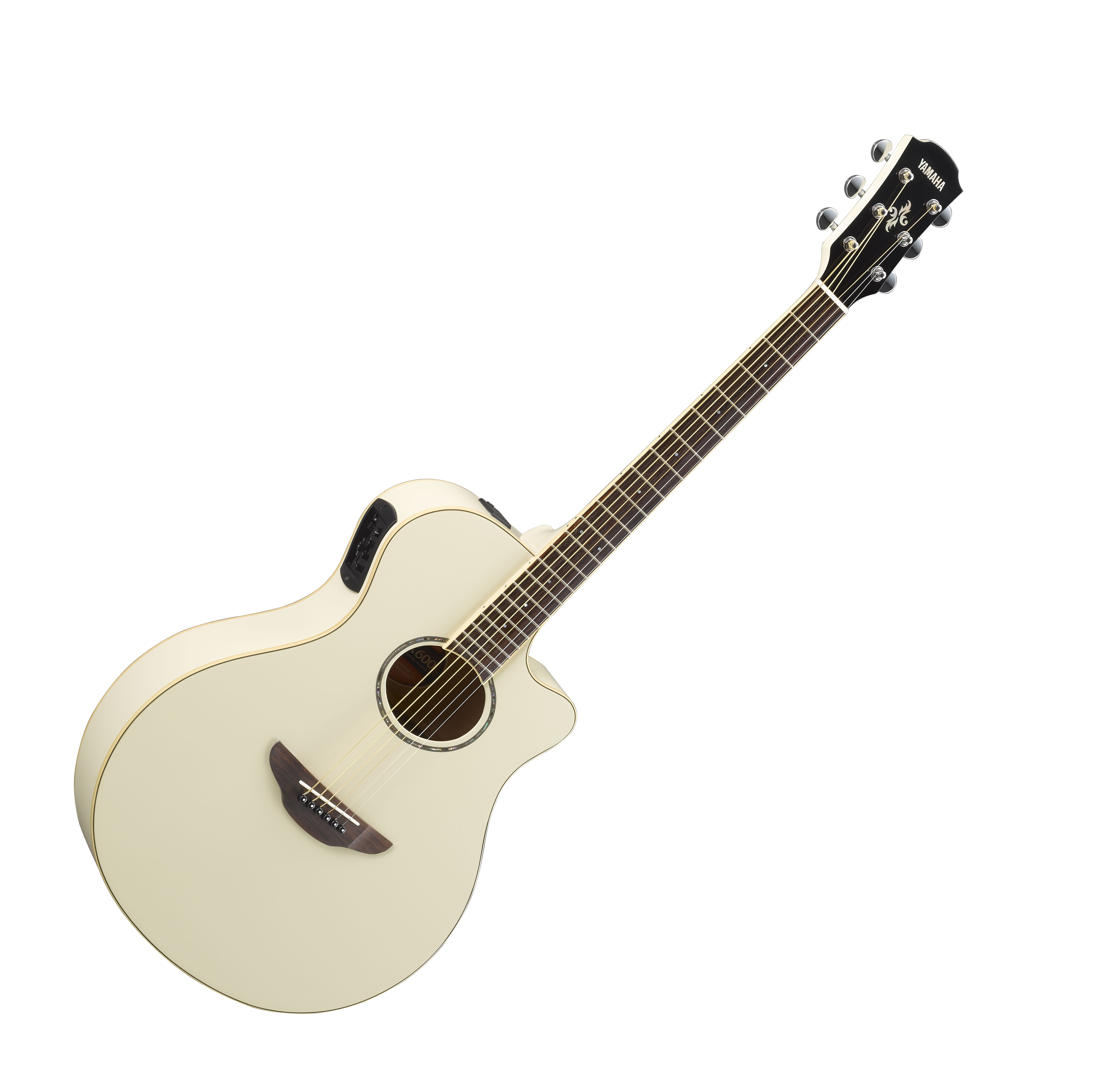Yamaha APX600 - vintage white Folk guitar