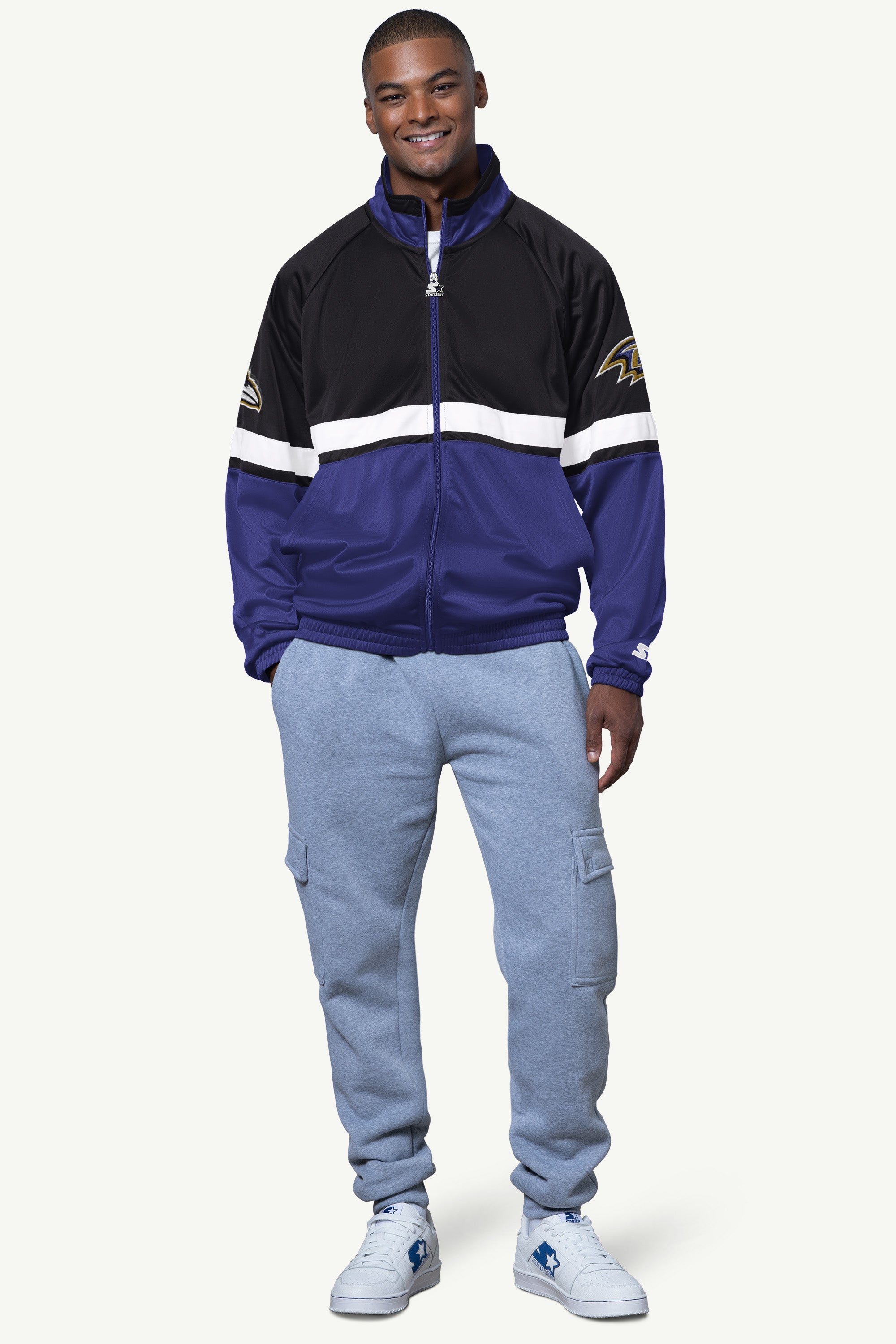 Mens Baltimore Ravens Veteran Track Jacket | NFL | Starter