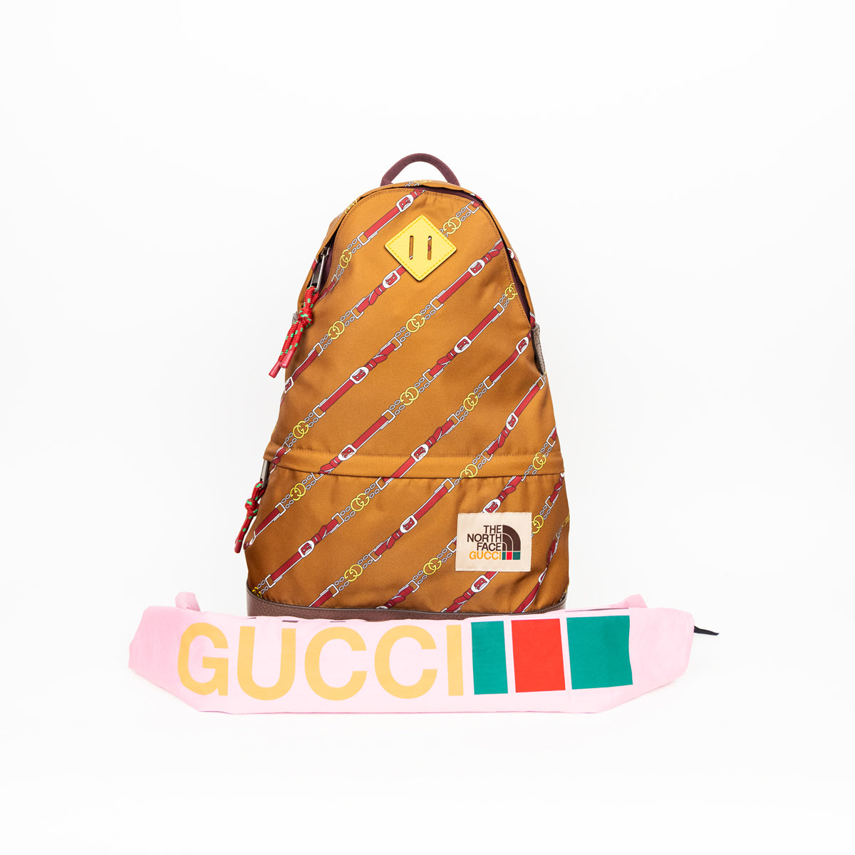 Pre-Owned Gucci x North Face Medium Cognac Backpack | STORE 5a