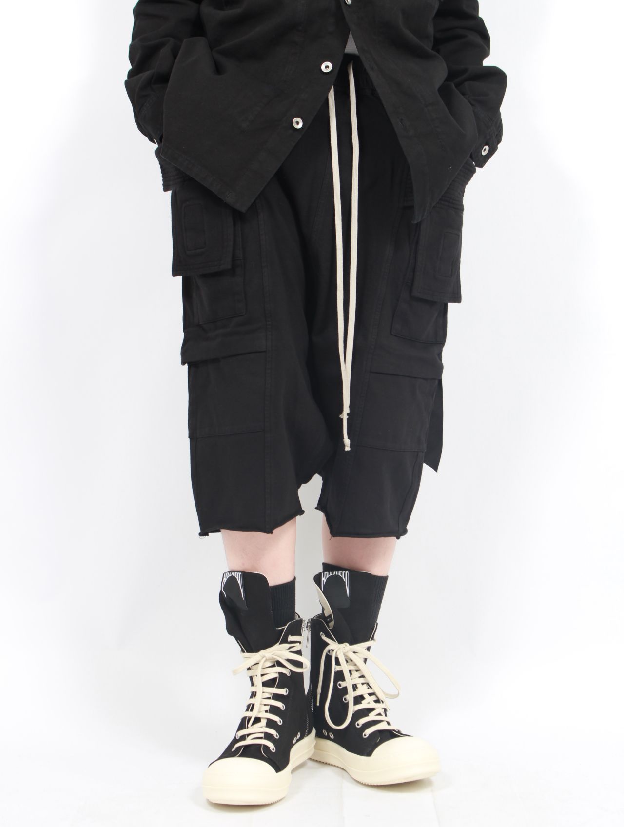 RICK OWENS DRKSHDW - 【25SS】クリーチ カーゴ サルエルショート