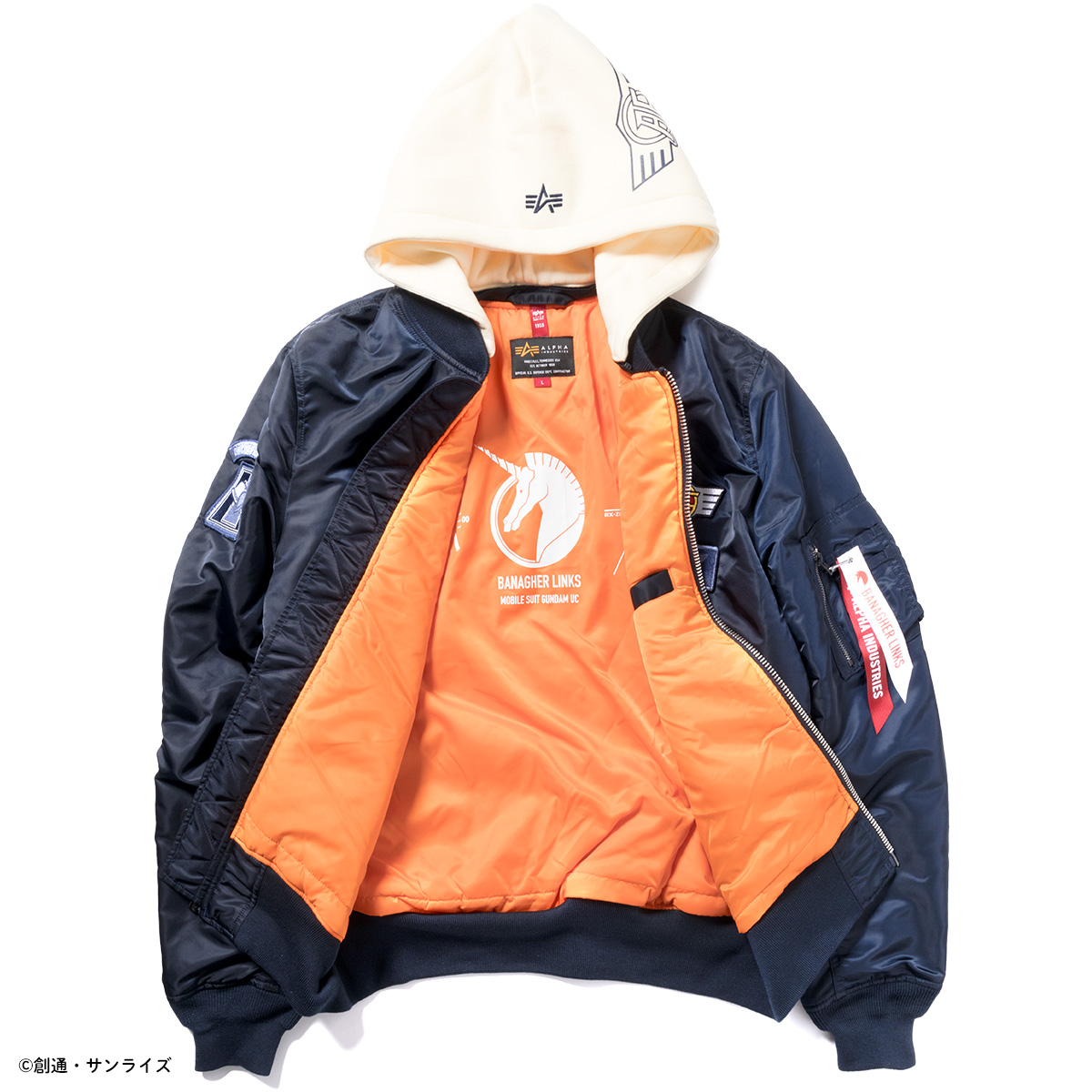 機動戦士ガンダムUC』×ALPHA INDUSTRIES 2024年F/W2弾となる新作