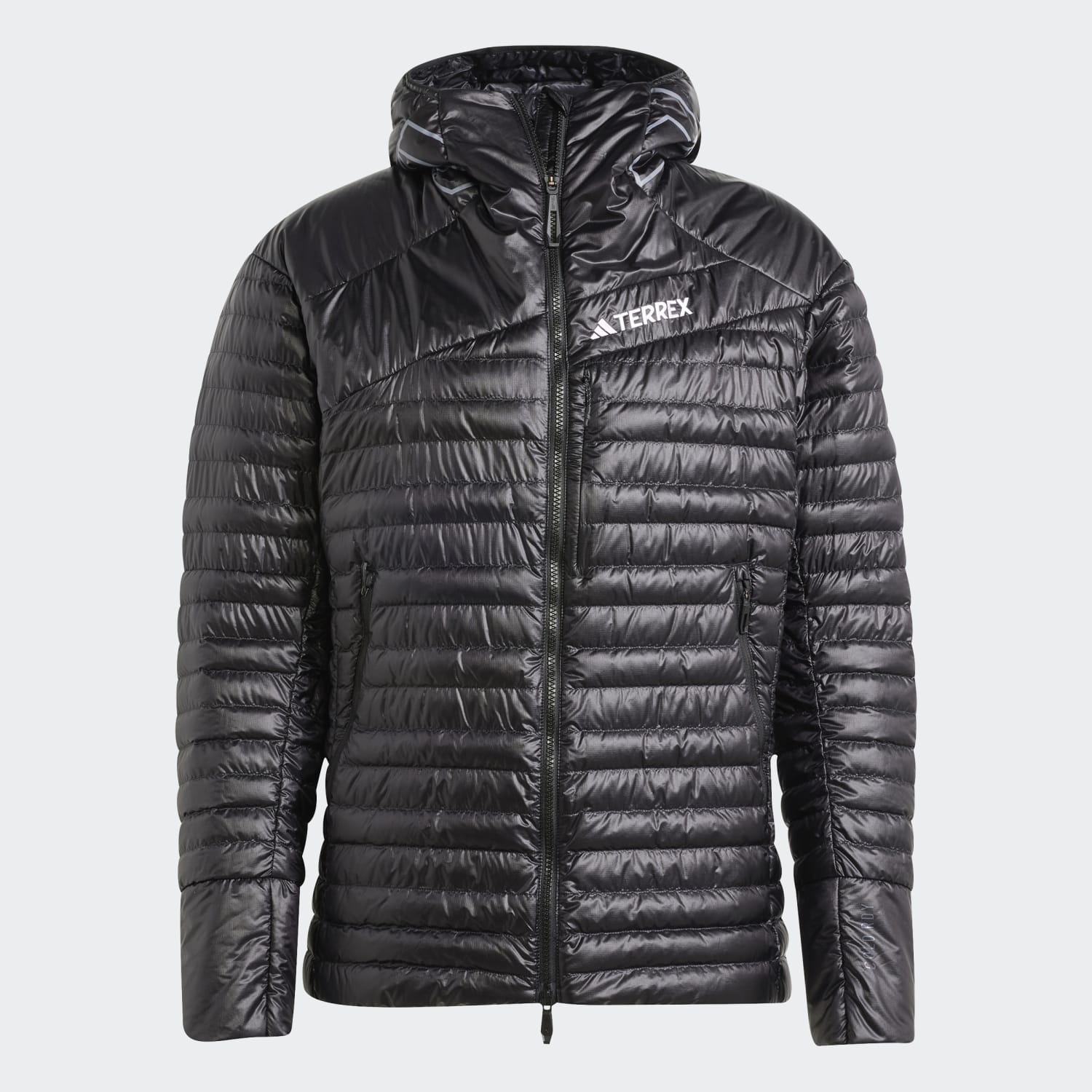 adidas Terrex Techrock Down Hooded Jacket – stripe 3 adidas