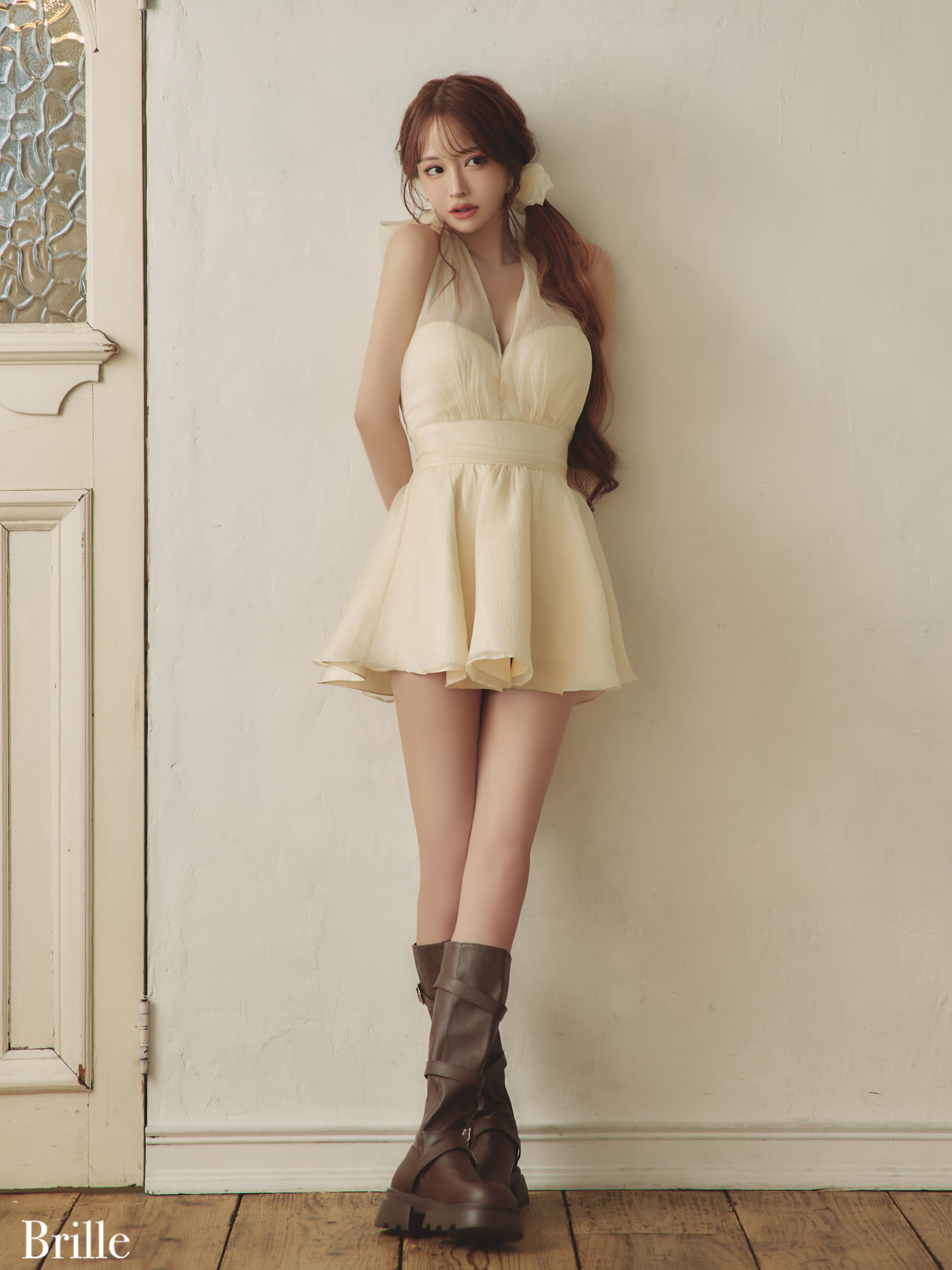 XSサイズあり【brille/ブリエ】【ROBE de FLEURS/ローブドフルール