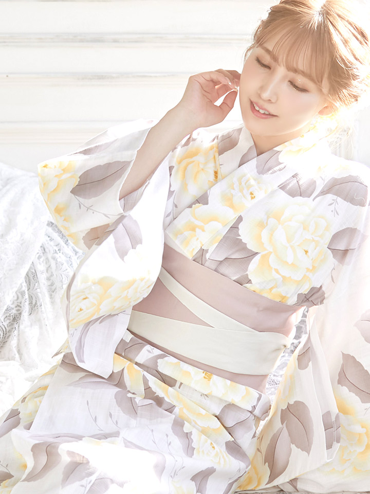 即日発送】【浴衣】グラデ薔薇浴衣セット バラ[HC02] - キャバドレス