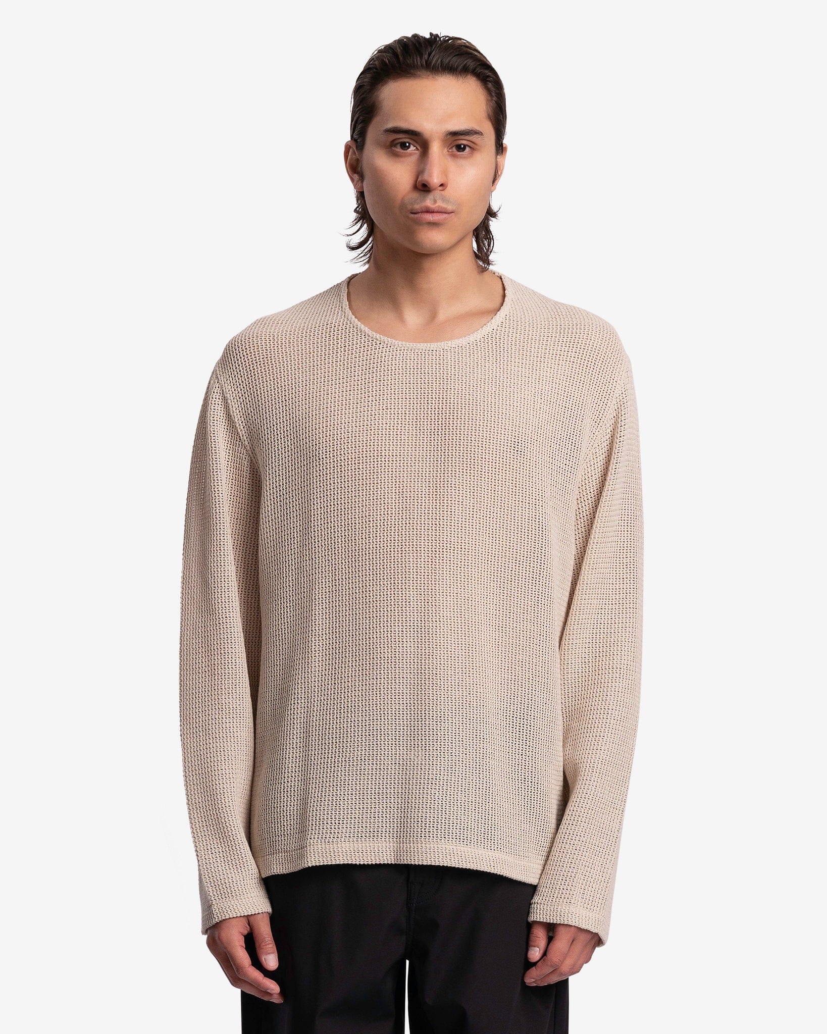 Double Lock U-Neck in Metallic Sand Rustic Mesh – SVRN