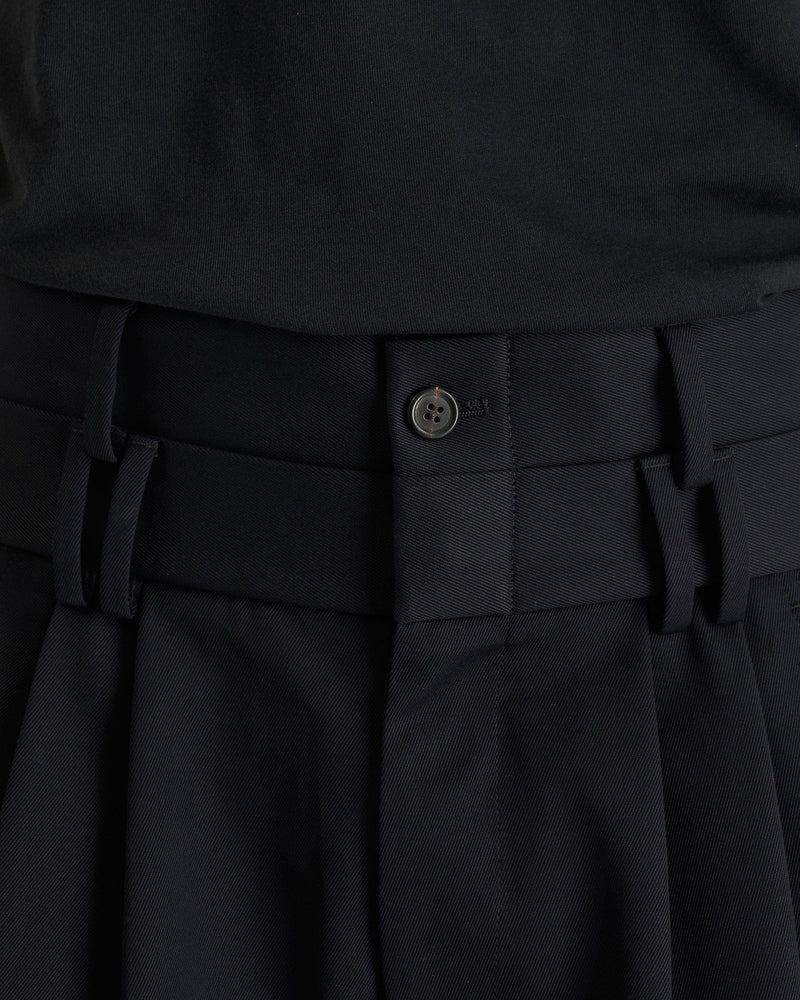 Double Waistband Shorts in Dark Navy – SVRN