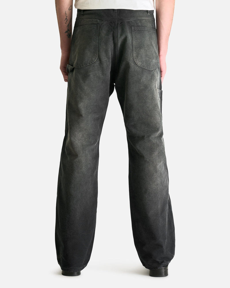 Dyed Organic Cotton Duck Painter Pants in Faded Black – SVRN
