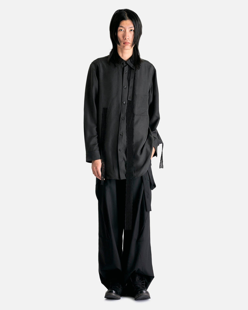 Youhji Yamamoto POUR HOMME - J-White MEXH TP Grey B in Black – SVRN