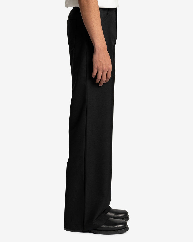 Jiro Trouser in Black Wool – SVRN