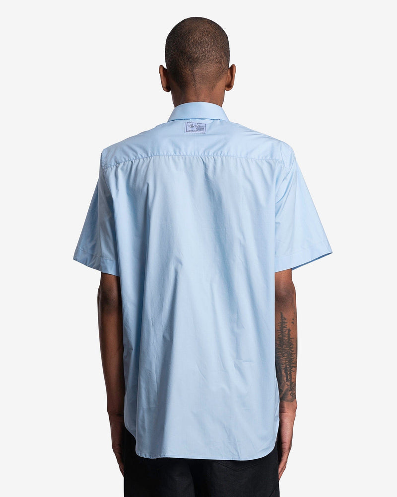 Polka Dot Print Short Sleeved Shirt in Blue – SVRN