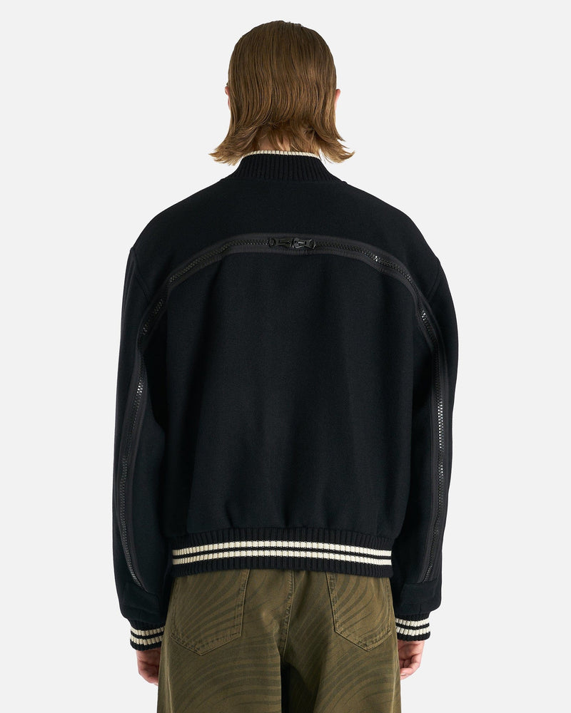Wool Vellow Jacket in Black – SVRN
