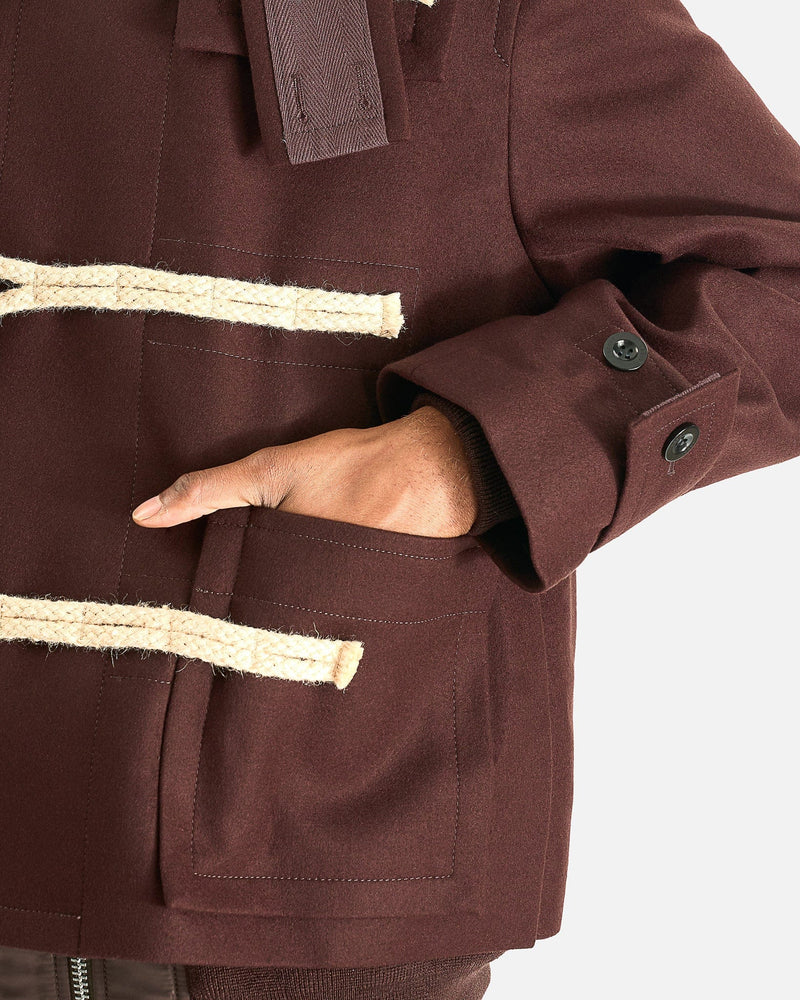 Wool Melton Blouson in Brown – SVRN
