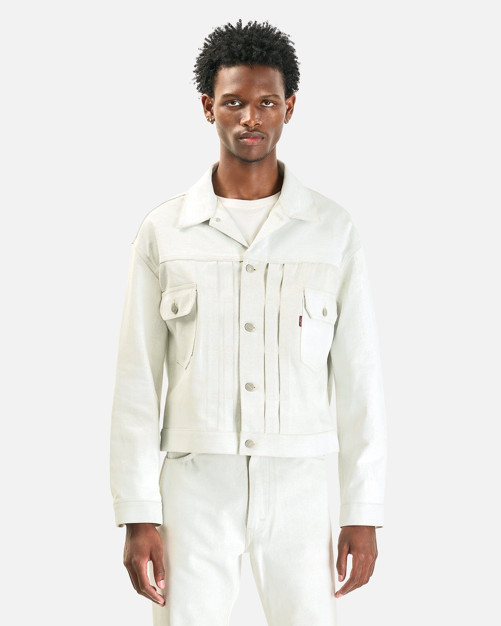 Waxed Denim Jacket in White – SVRN