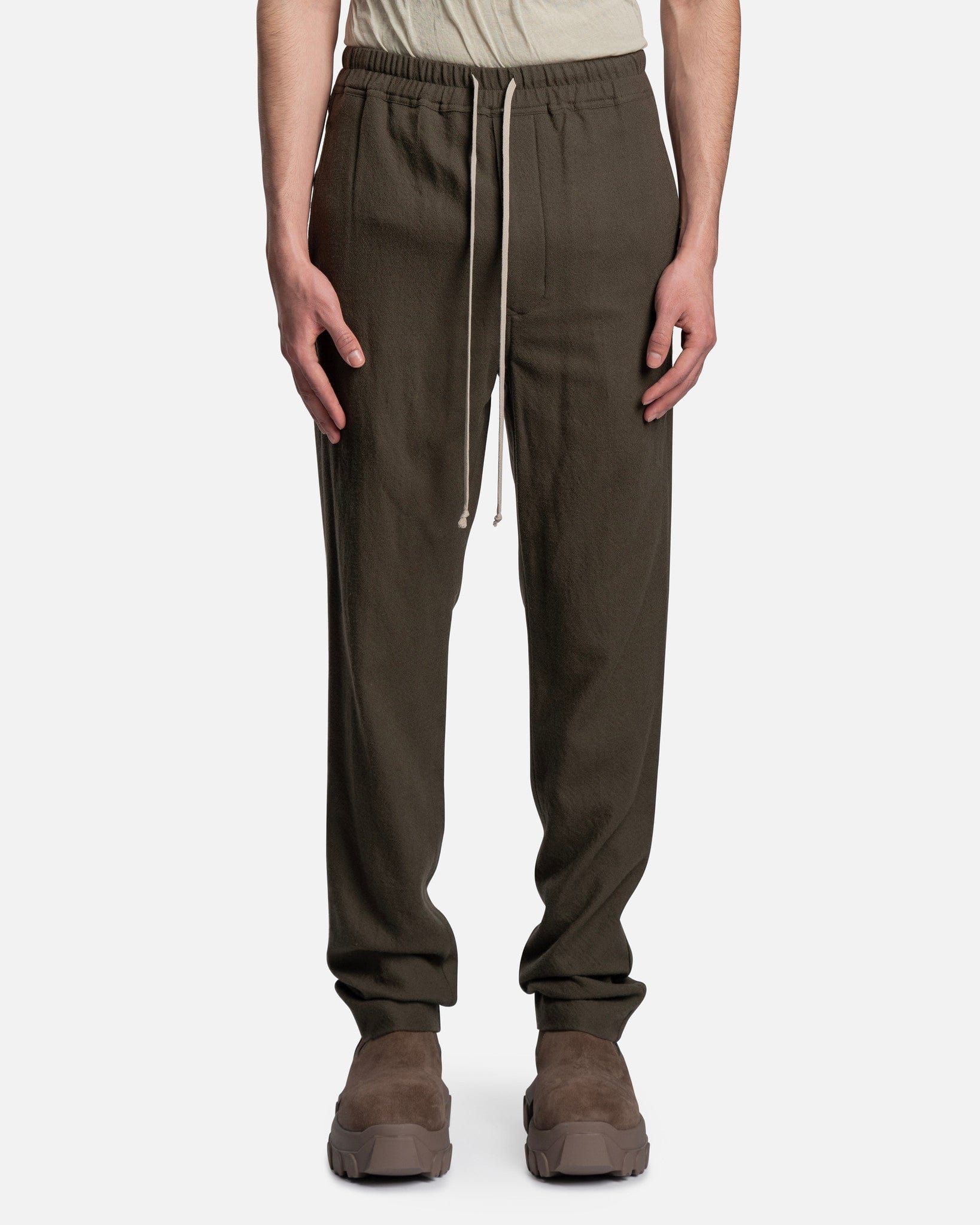 Drawstring Slim Long in Green – SVRN