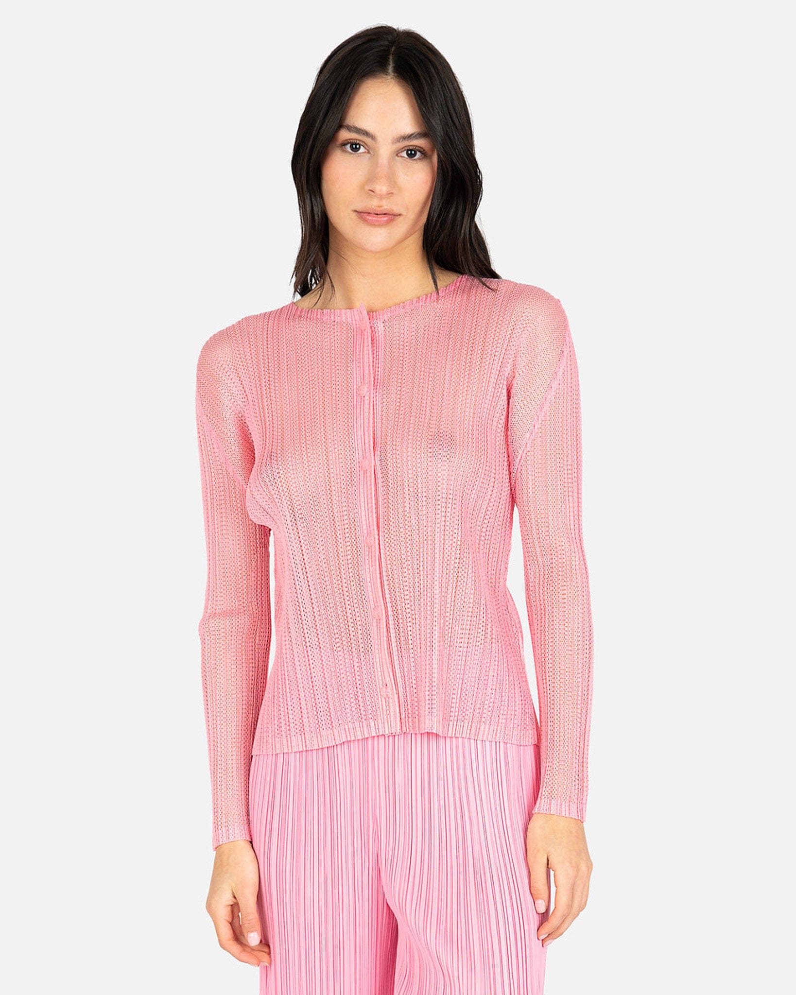 Tatami March Cardigan in Pink – SVRN