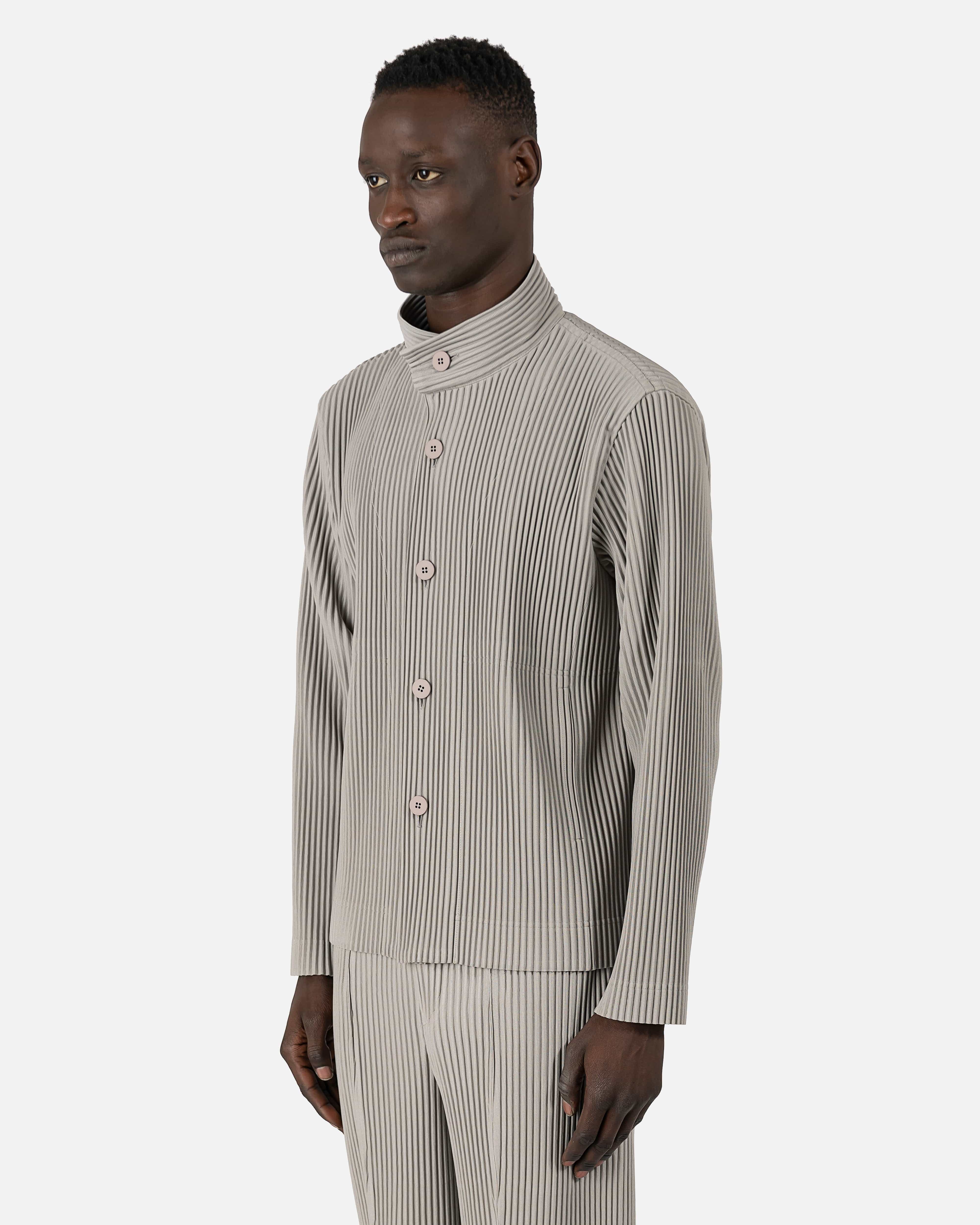 Tailored Pleats 1 Jacket in Silver Grey – SVRN