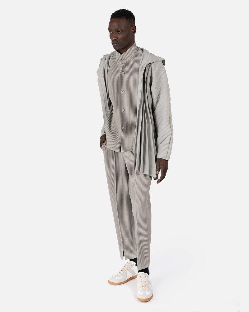 Tailored Pleats 1 Jacket in Silver Grey – SVRN