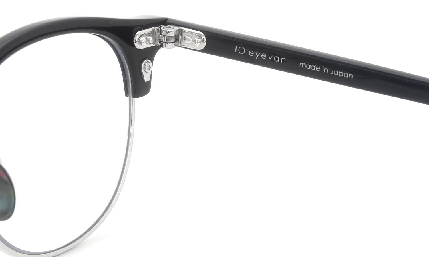 10eyevan ブロウメガネ no1 IV (47)通販 c.1002/1S Black/Silver 47