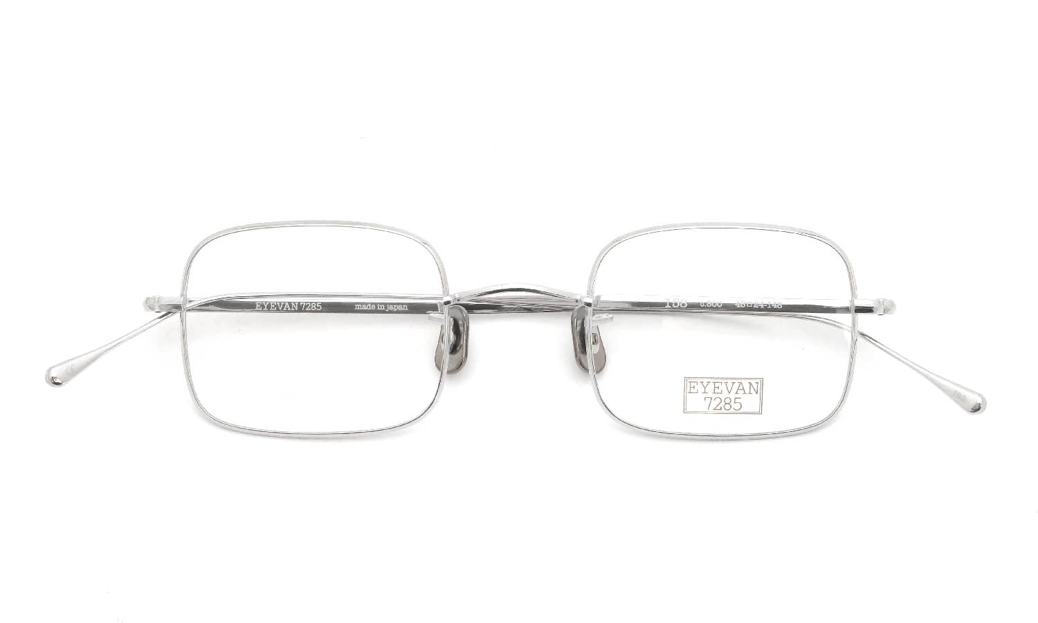 EYEVAN7285 メガネ 158通販 C.800 Silver 正規取扱