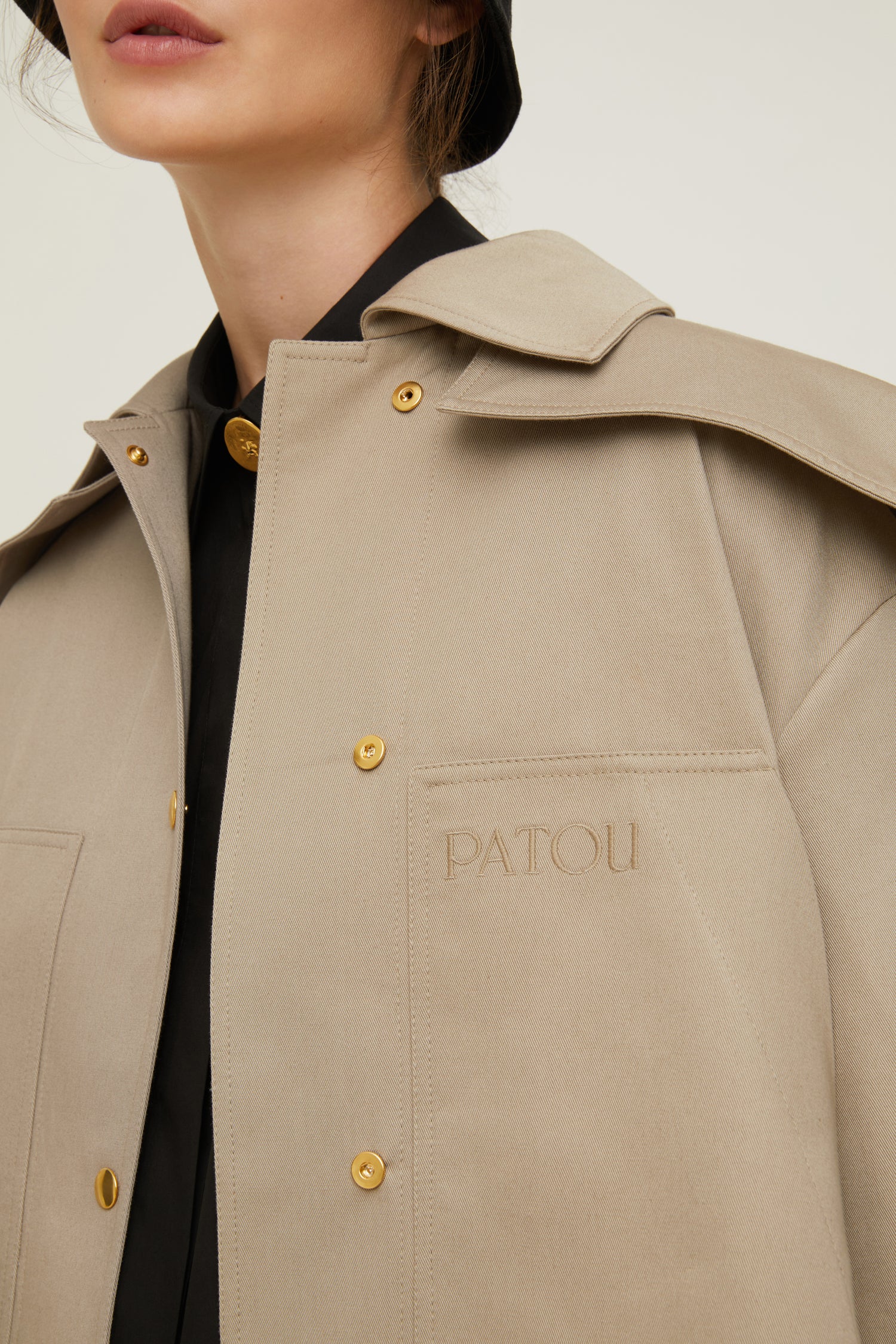 Patou | オーガニックコットン パーカー 取り外し可能なフード付き