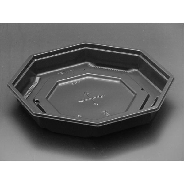 弁当容器 饗膳 八角20B 黒 リスパック | テイクアウト容器の通販サイト