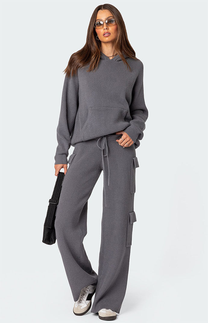 Edikted Wynter Knit Cargo Pants | Pacsun