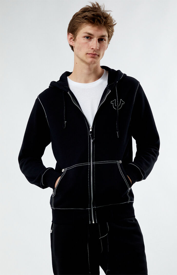 True Religion Big T Full Zip Hoodie | Pacsun