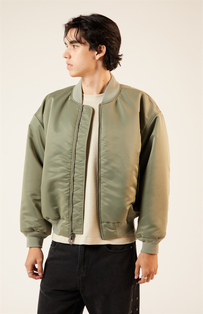 ジャケット・アウター SUPER NYLON MASH COAT - OLIVE SUPER NYLON