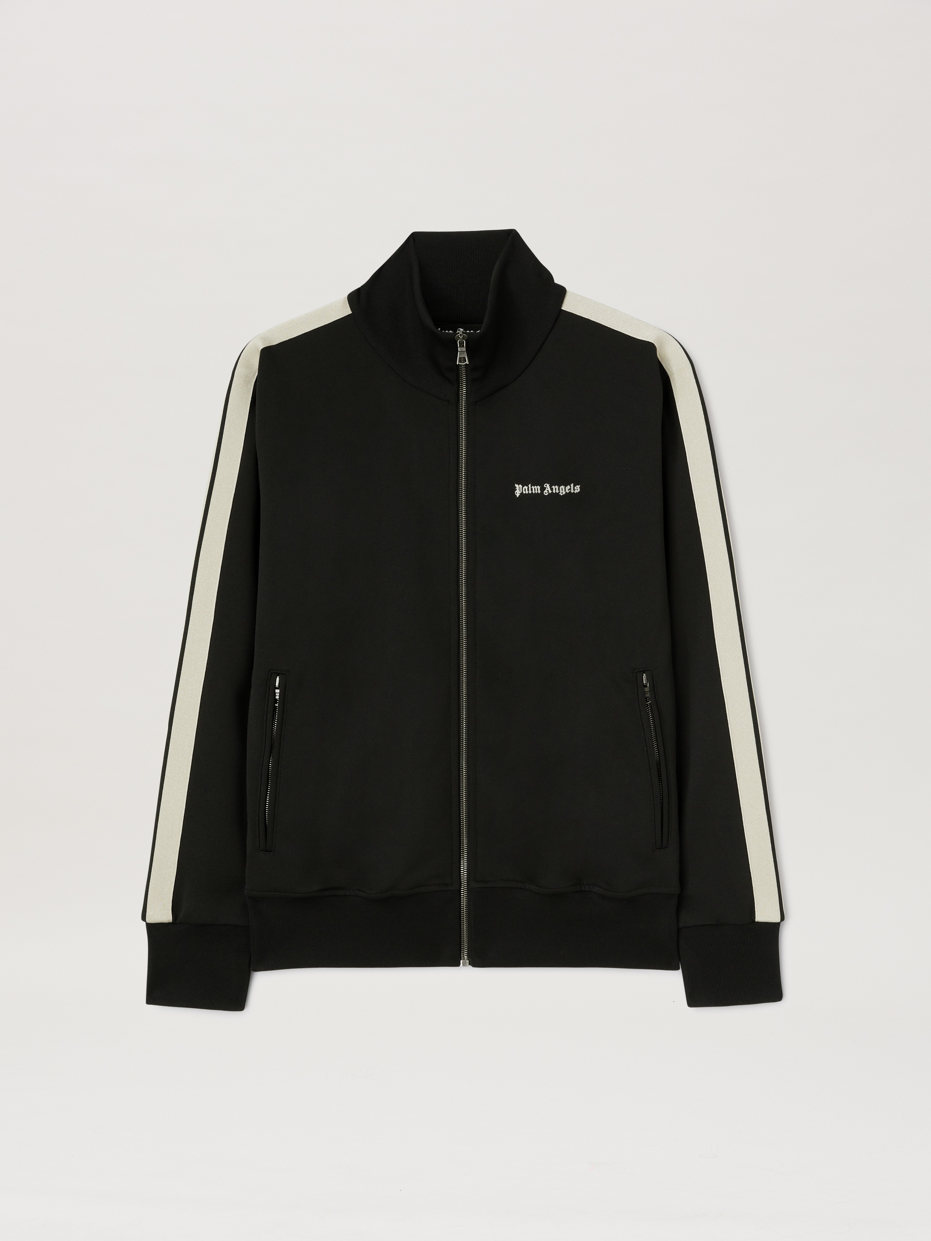 Classic Logo Track Jacket in BLACK - OFF WHITE for Men | Palm Angels®