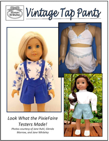 Vintage Tap Pants Doll Clothes Pattern 18 inch American Girl Dolls